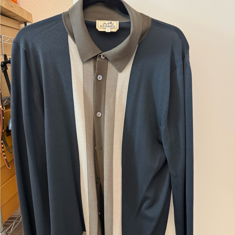 Hermes Men’s Silk Wool Cardigan